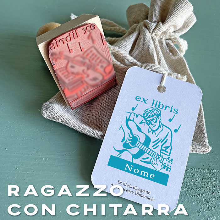 EX LIBRIS SEMI PERS_MUSICA_RAGAZZO CON CHITARRA_t-r