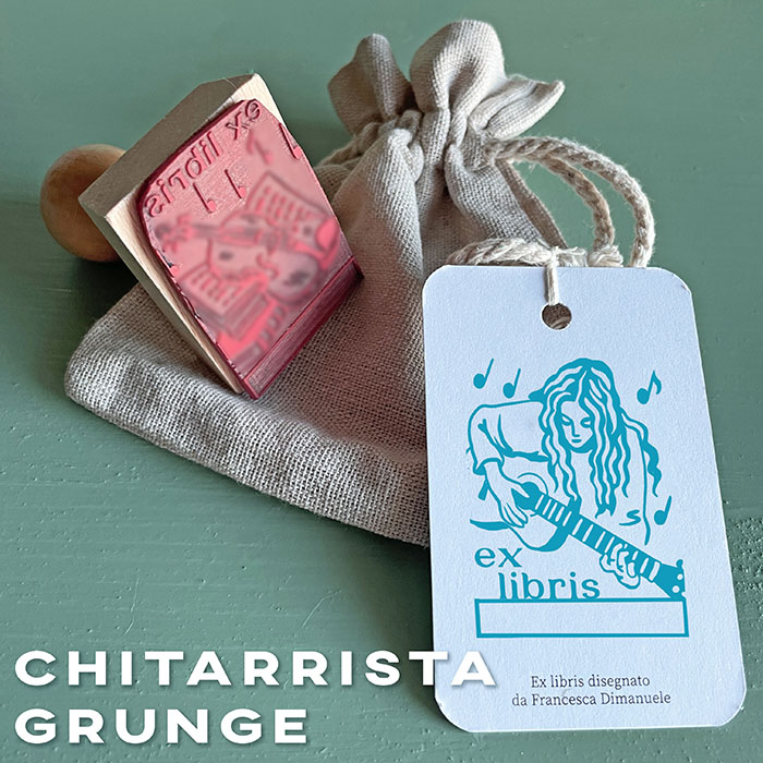 EX LIBRIS STANDARD_MUSICA_CHITARRISTA GRUNGE_t-r